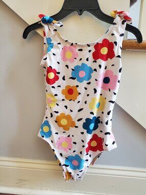 Hanna Andersson Sunshine Lilies Sunblock 140cm Size 10 Swimwear